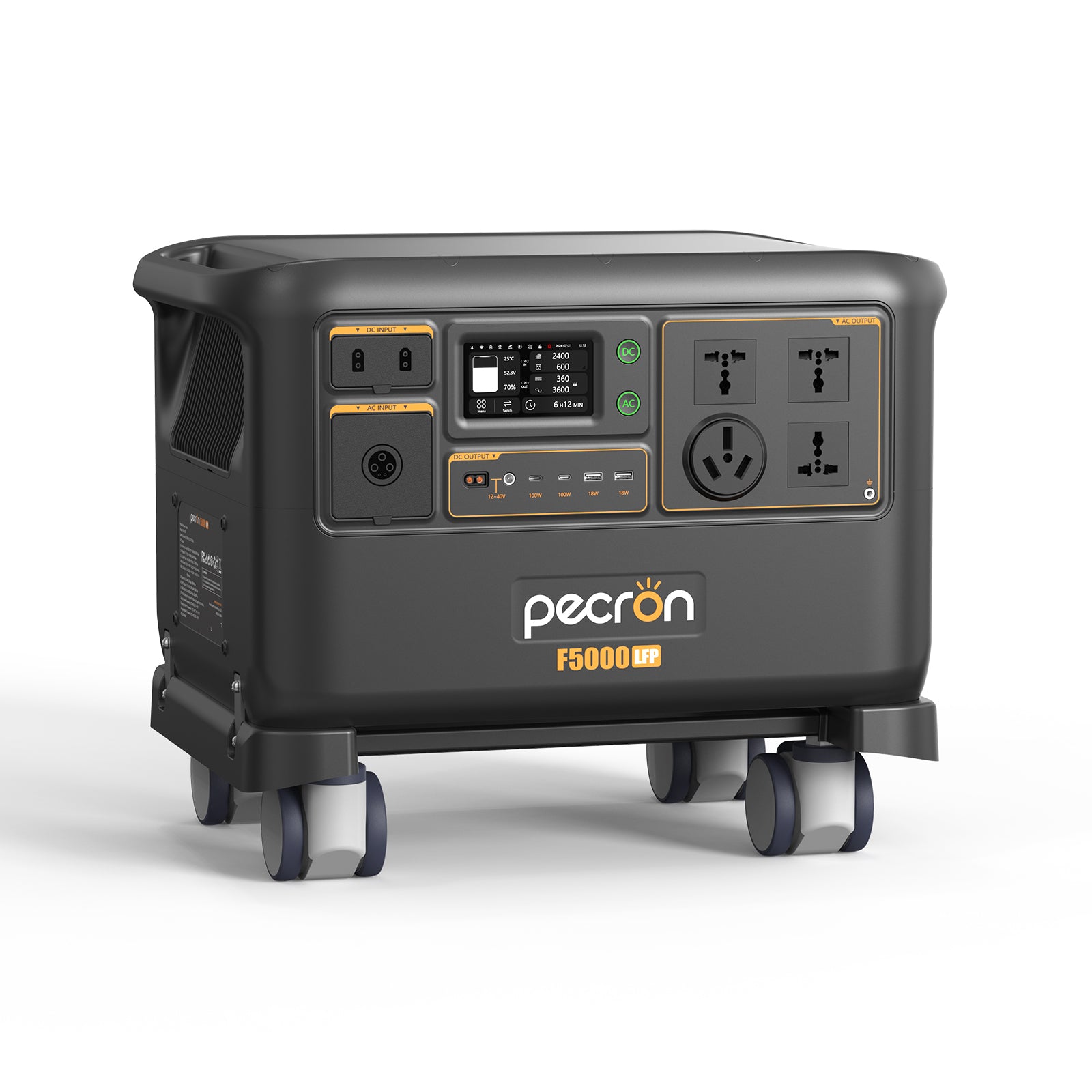 PECRON F5000LFP Portable Power Station 7200W 5120Wh 120V/240V