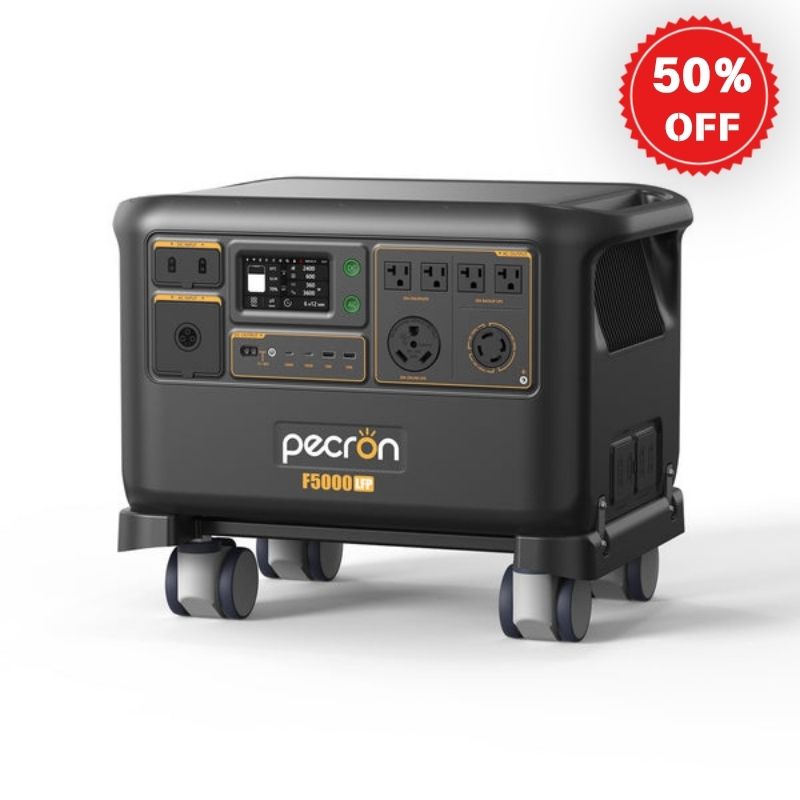 PECRON F5000LFP Portable Power Station 7200W 5120Wh 120V/240V