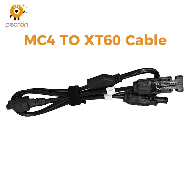 PECRON MC4 TO XT60 cable for E3600LFP Power Station